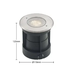 Larkas Round Spot Exterior Empotrable De Suelo IP67 Steel - Arcchio -Iluminación Tienda De Ventas 4251911734416 6