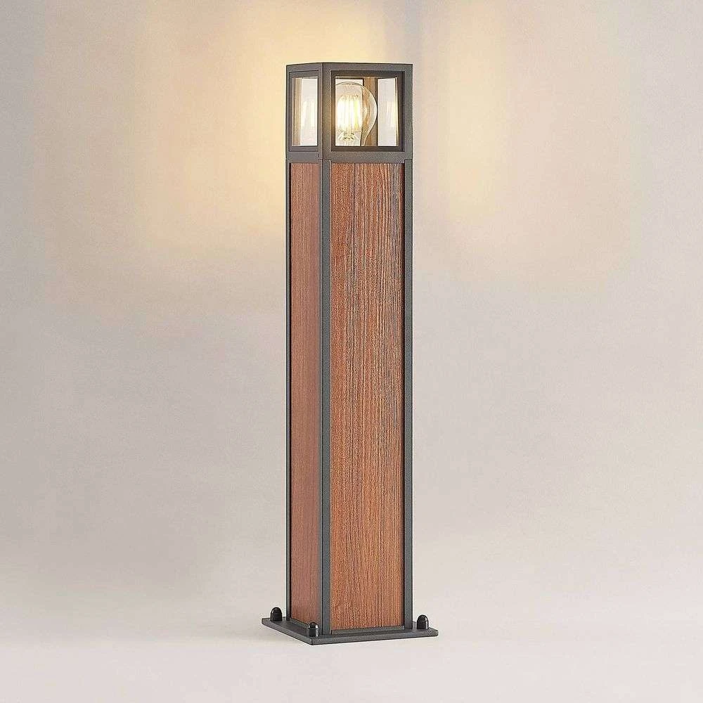 Alleria Lámpara Exterior Dark Grey/Dark Wood - Lucande 3 Alleria Lámpara Exterior Dark Grey/Dark Wood - Lucande - Imagen 3