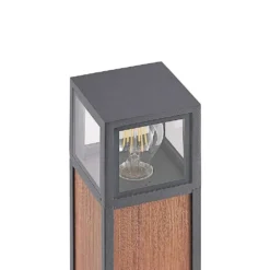 Alleria Lámpara Exterior Dark Grey/Dark Wood - Lucande 9 Alleria Lámpara Exterior Dark Grey/Dark Wood - Lucande -Iluminación Tienda De Ventas 4251911739725 5