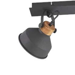 Nefeli 2 Lámpara De Techo Black/Wood - Lindby -Iluminación Tienda De Ventas 4251911743562 7