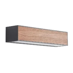 Miraz Aplique Exterior Dark Grey/Dark Wood - Arcchio