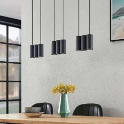 Cesur 9 Lámpara Colgante Black - Lucande -Iluminación Tienda De Ventas 4251911745405 3