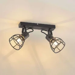 Flintos 2 Lámpara De Techo Black - Lindby -Iluminación Tienda De Ventas 4251911749410 4