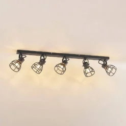 Flintos 5 Lámpara De Techo Black - Lindby -Iluminación Tienda De Ventas 4251911749489 4