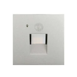 Neru Square LED Luz De Pared Empotrada W/Sensor Silver - Arcchio