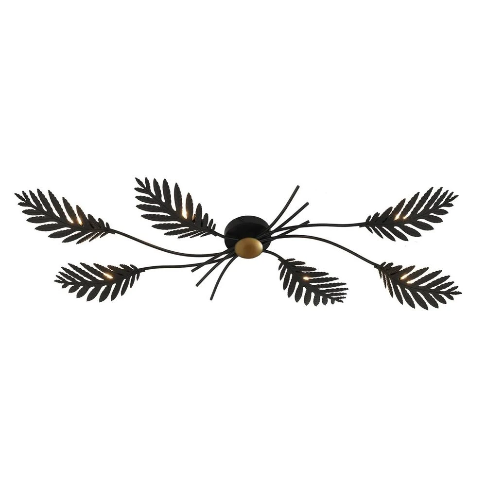 Aparas Lámpara De Techo Black/Gold - Lucande 2 Aparas Lámpara De Techo Black/Gold - Lucande - Imagen 2