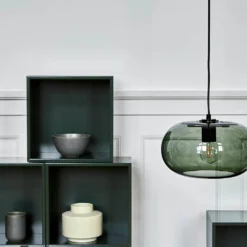 Kobe Lámpara Colgante Verde/Negro - Frandsen -Iluminación Tienda De Ventas 570241029414120kobe20pendel20grc3b8nsort20 20frandsen20 3