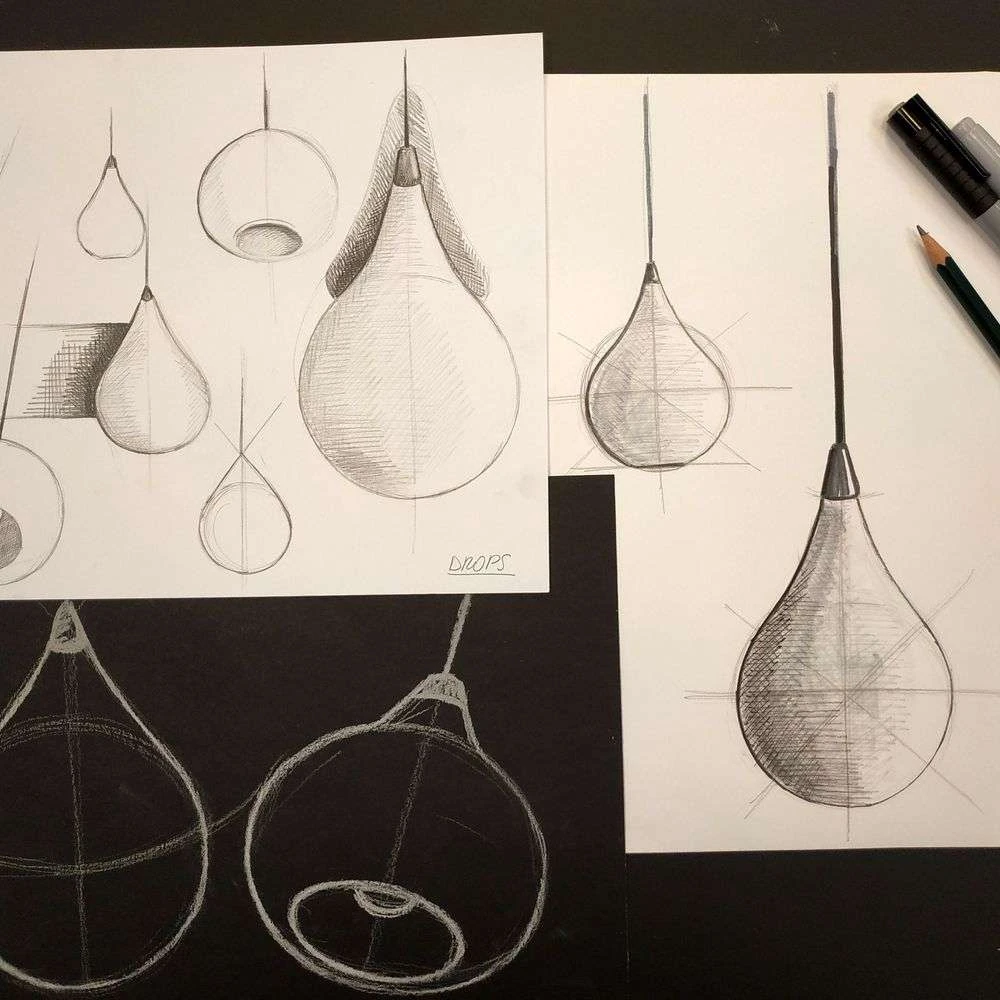 Drops Lámpara Colgante Ø17 Opal - Halo Design 4 Drops Lámpara Colgante Ø17 Opal - Halo Design - Imagen 4