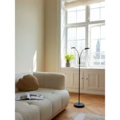 Vegas 2 Lámpara De Pie W/Dimmer Black - Halo Design -Iluminación Tienda De Ventas 5705639716043 4