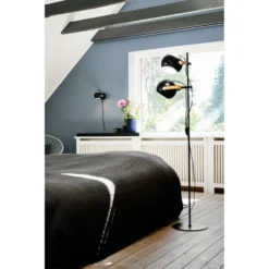 D.C Lámpara De Pie 2L Ø18 Black/Oak - Halo Design -Iluminación Tienda De Ventas 5705639734269 3