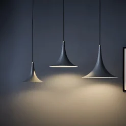 Trion 27 P1 Lámpara Colgante Latón/Gris Tormenta - Darø -Iluminación Tienda De Ventas 5709349024207 Trion 27 P1 Pendel MessingStorm Gr2