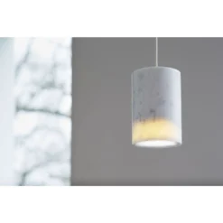 Solid Lámpara Colgante Cilíndrica Mármol De Cararra - Terence Woodgate -Iluminación Tienda De Ventas 5712802216866 Solid Pendant Carrara 3
