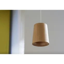 Solid Lámpara Colgante Cono Roble Natural - Terence Woodgate -Iluminación Tienda De Ventas 5712802216910 Solid Pendant Cone Oak 32