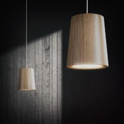 Solid Lámpara Colgante Cono Roble Natural - Terence Woodgate -Iluminación Tienda De Ventas 5712802216910 Solid Pendant Cone Oak 42