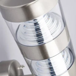 Lanea Aplique De Pared Exterior Steel - Lindby -Iluminación Tienda De Ventas 62911065504366