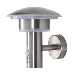 Lillie Aplique De Pared Exterior W/Sensor Steel - Lindby