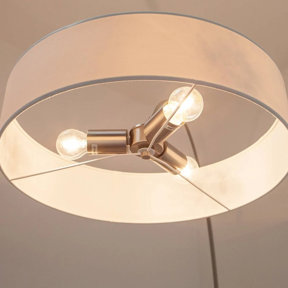 Shing Lámpara De Pie Nickel - Lindby 5 Shing Lámpara De Pie Nickel - Lindby - Imagen 5