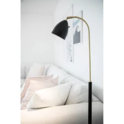 Deluxe Lámpara De Pie Blanco/Latón LED - Belid -Iluminación Tienda De Ventas 739153426738420deluxe20gulvlampe20hvidmessing20led20 20belid 5