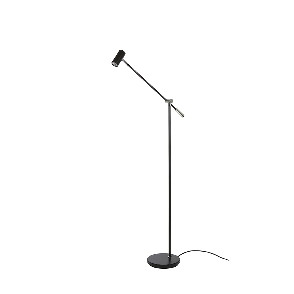 Cato Lámpara De Pie Negro Mate H1000 Regulable - Belid 1 Cato Lámpara De Pie Negro Mate H1000 Regulable - Belid