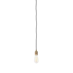 Singel Lámpara Colgante Latón Crudo Sin Interruptor - KonstHantverk