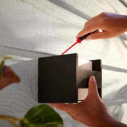 Fuzo 3 Aplique Exterior Square Hue White - Philips Hue -Iluminación Tienda De Ventas 8718696170618 fuzo 3 wall lantern square philips hue5